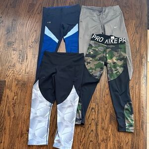 Nike/Under Armour Workout Capri Legging Bundle